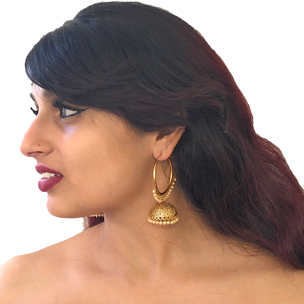 Big Traditional Jhumka , Indian & Pakistani Jhumka, Party and Casuak Wear,  Handmade Silver Jhumka Jhumki, Oxidized Earrings, Mirror Earring - Etsy  Finland